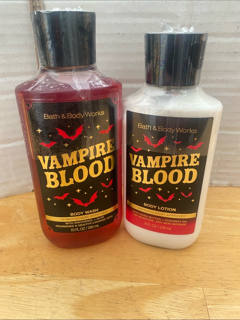 Bath & Body Works Vampire Blood Body Wash & Lotion Set -berries, jasmine, plum